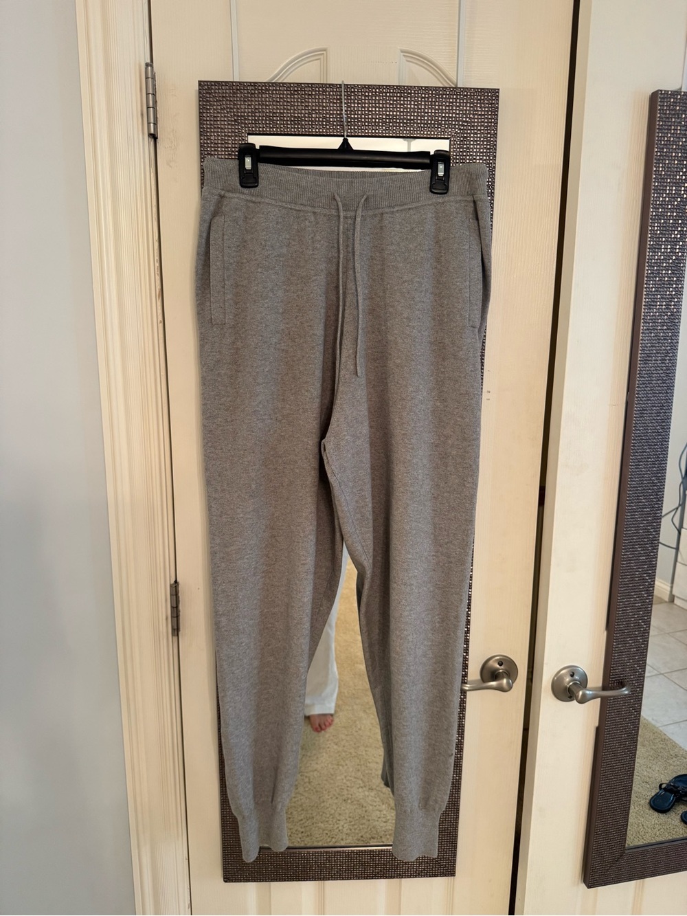 ANN MASHBURN Gray Heather Drawstring Joggers